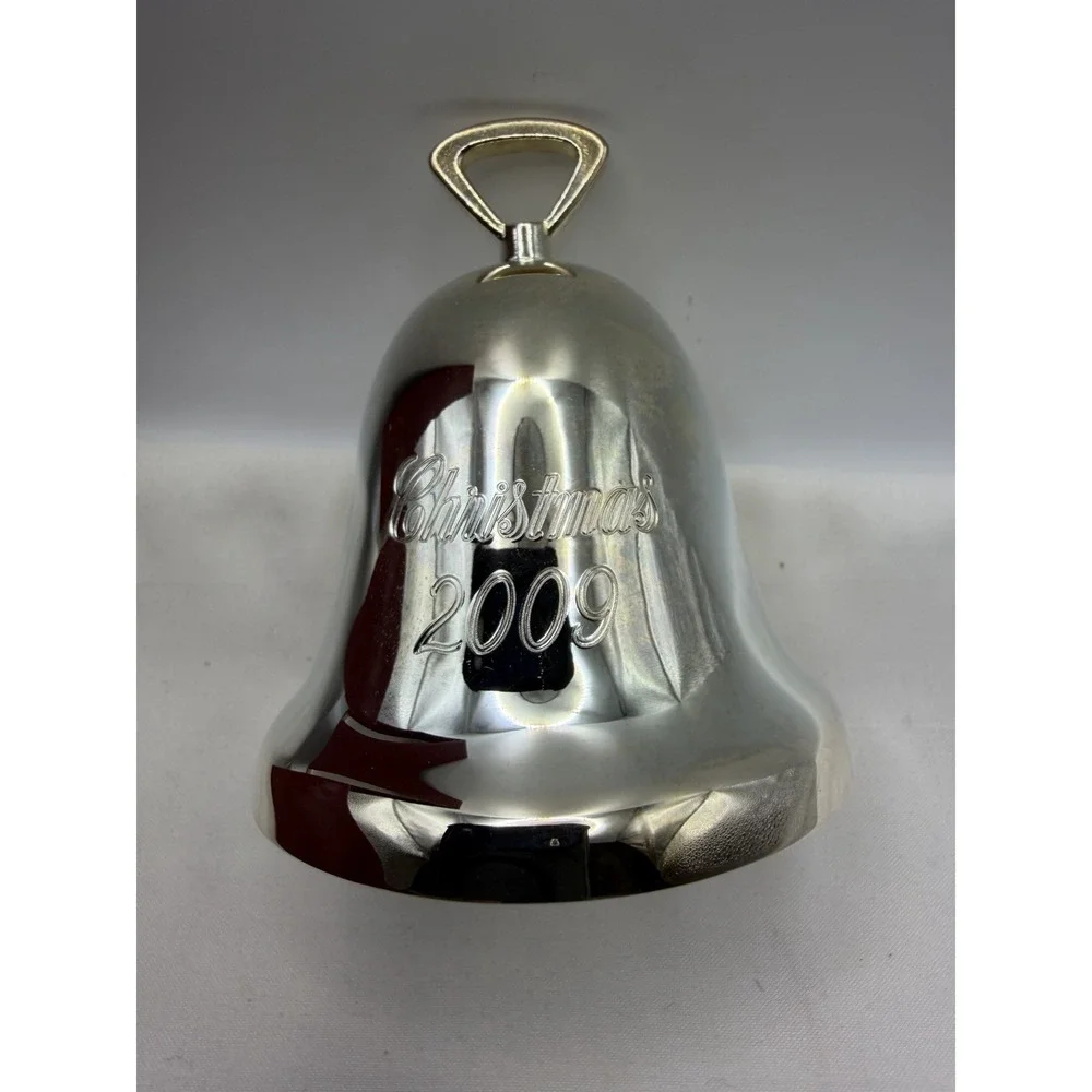 Vintage 2009 Reed & Barton Sliver Plated Christmas Bell Ornament